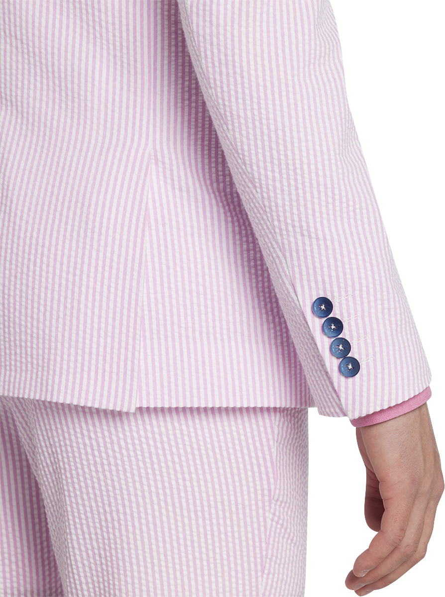 Slim Fit Seersucker Suit Jacket