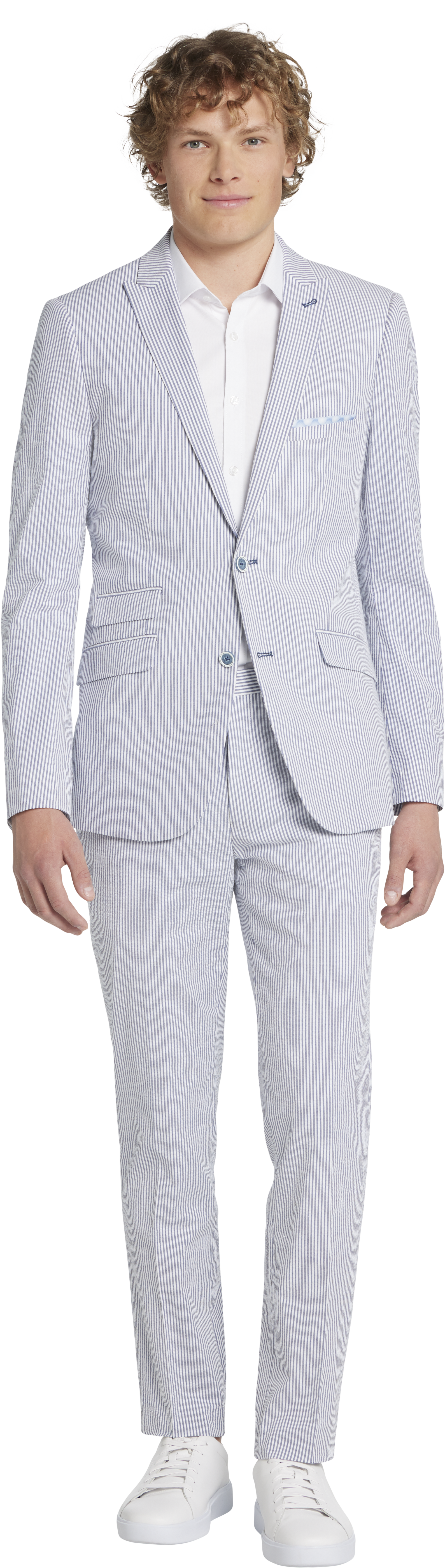 Slim Fit Seersucker Suit Separates Jacket