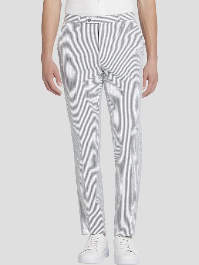 White Slim Fit Pants Men s Wearhouse