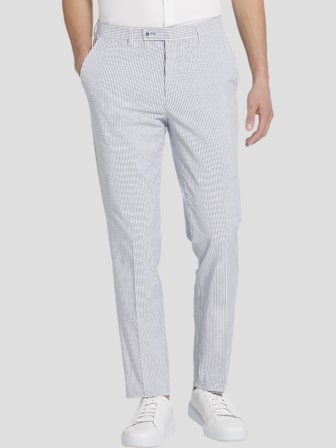 Olyvenn Men's Straight Leg Long Pants with Side Stripe
