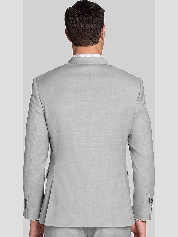 Awearness Kenneth Cole Slim Fit Suit Jacket, Light Gray Solid