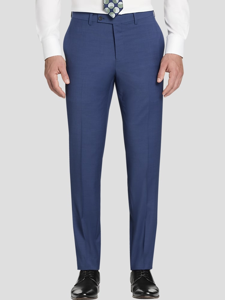 green emerald velvet dress Kenneth Cole Reaction Men's Slim Fit Solid Performance Dress Pant
