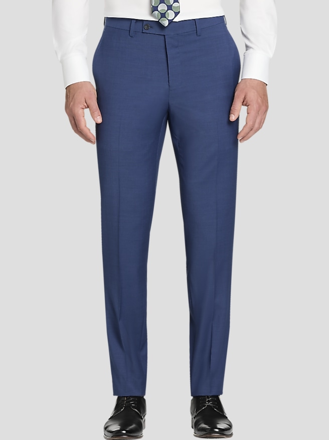 Awearness Kenneth Cole CHILLFLEX Slim Fit Men's Suit Pants , Blue/Postman