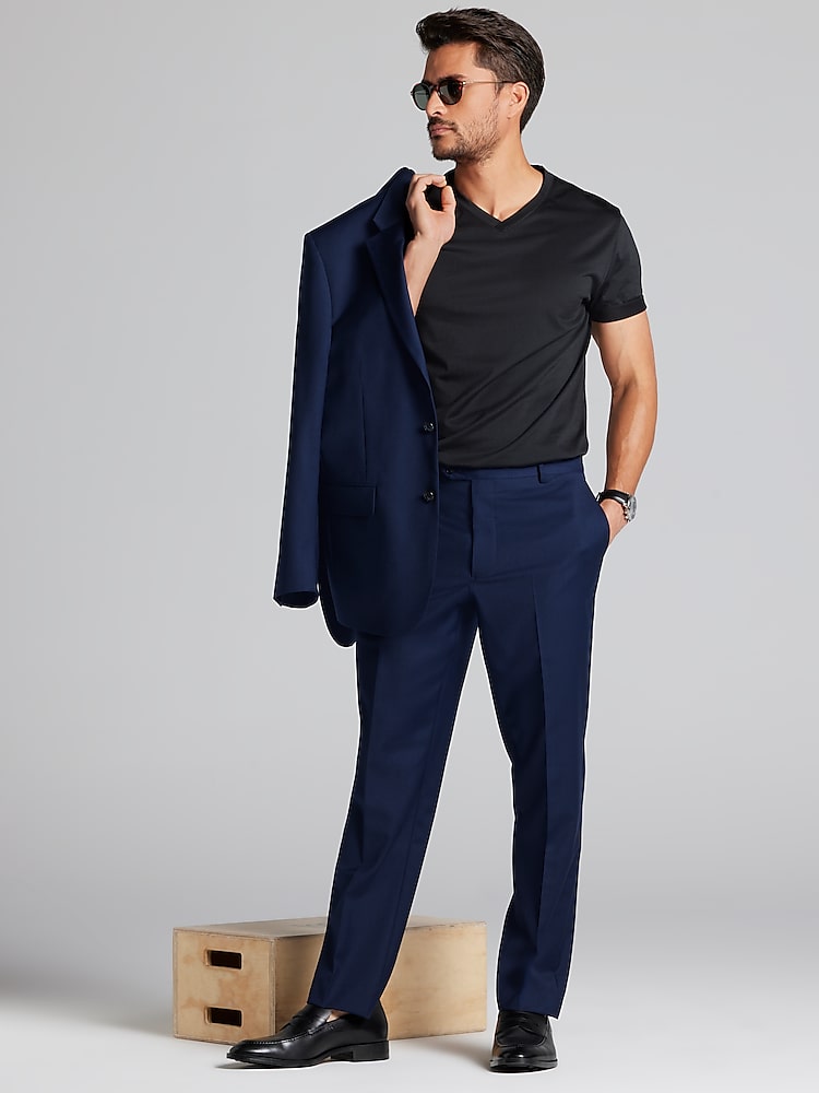 Joseph Abboud Classic Fit Suit Jacket, Navy Solid - Blue | Men's