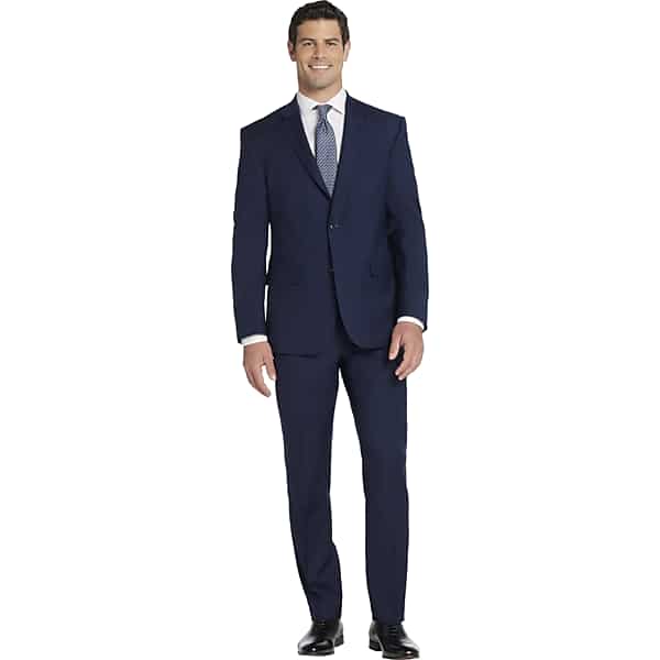Joseph Abboud Big & Tall Classic Fit Men's Suit Separates Jacket Navy Solid - Size: 48 Long