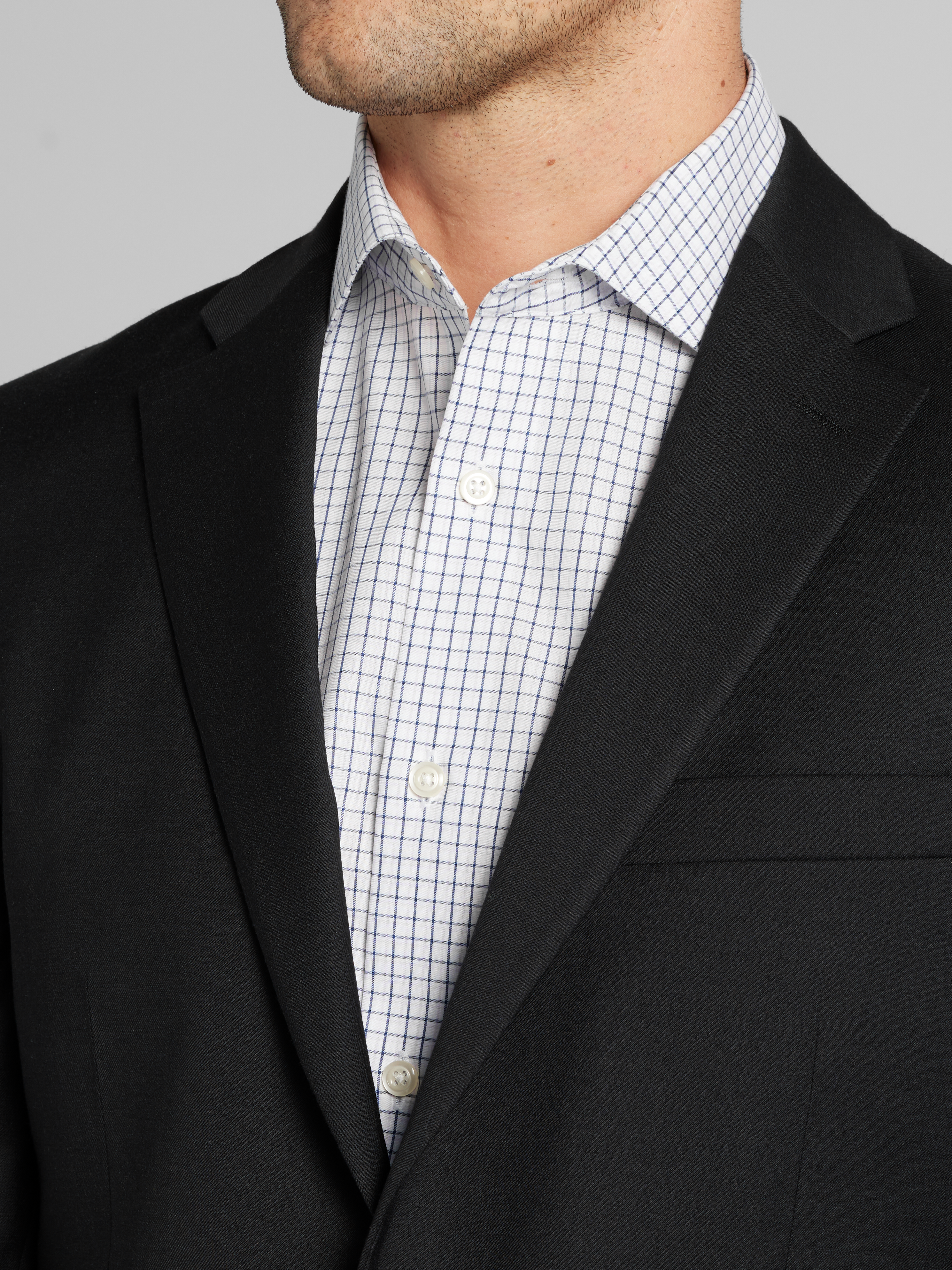 Classic Fit Wool Blend Suit Jacket