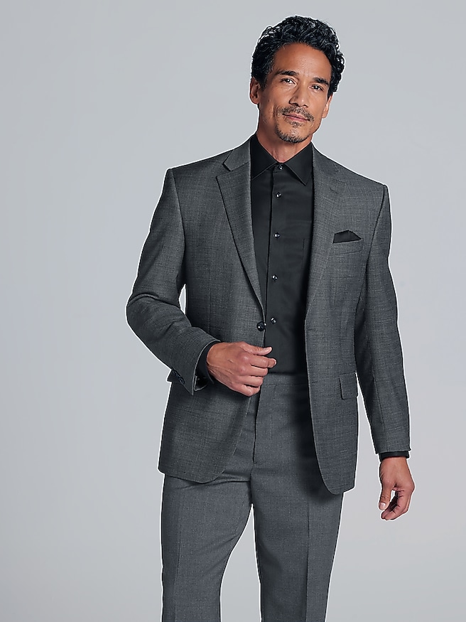 Skinny wool suit on sale