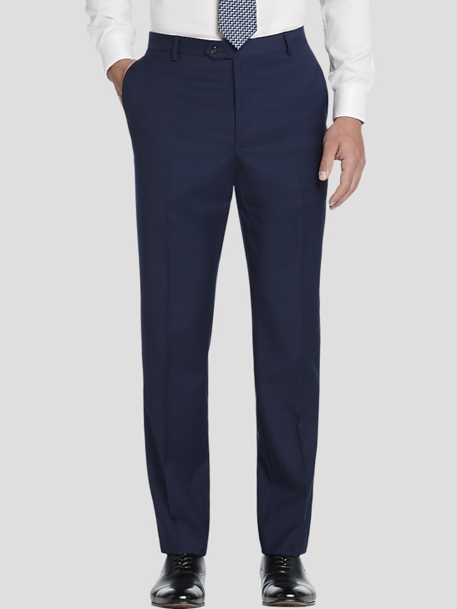 Blue Wool Pants | Men's Wearhouse