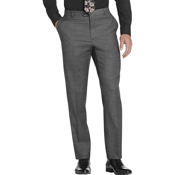 Joseph Abboud Classic Fit Wool Blend Men's Suit Pants Gray - Size: 40W x 32L