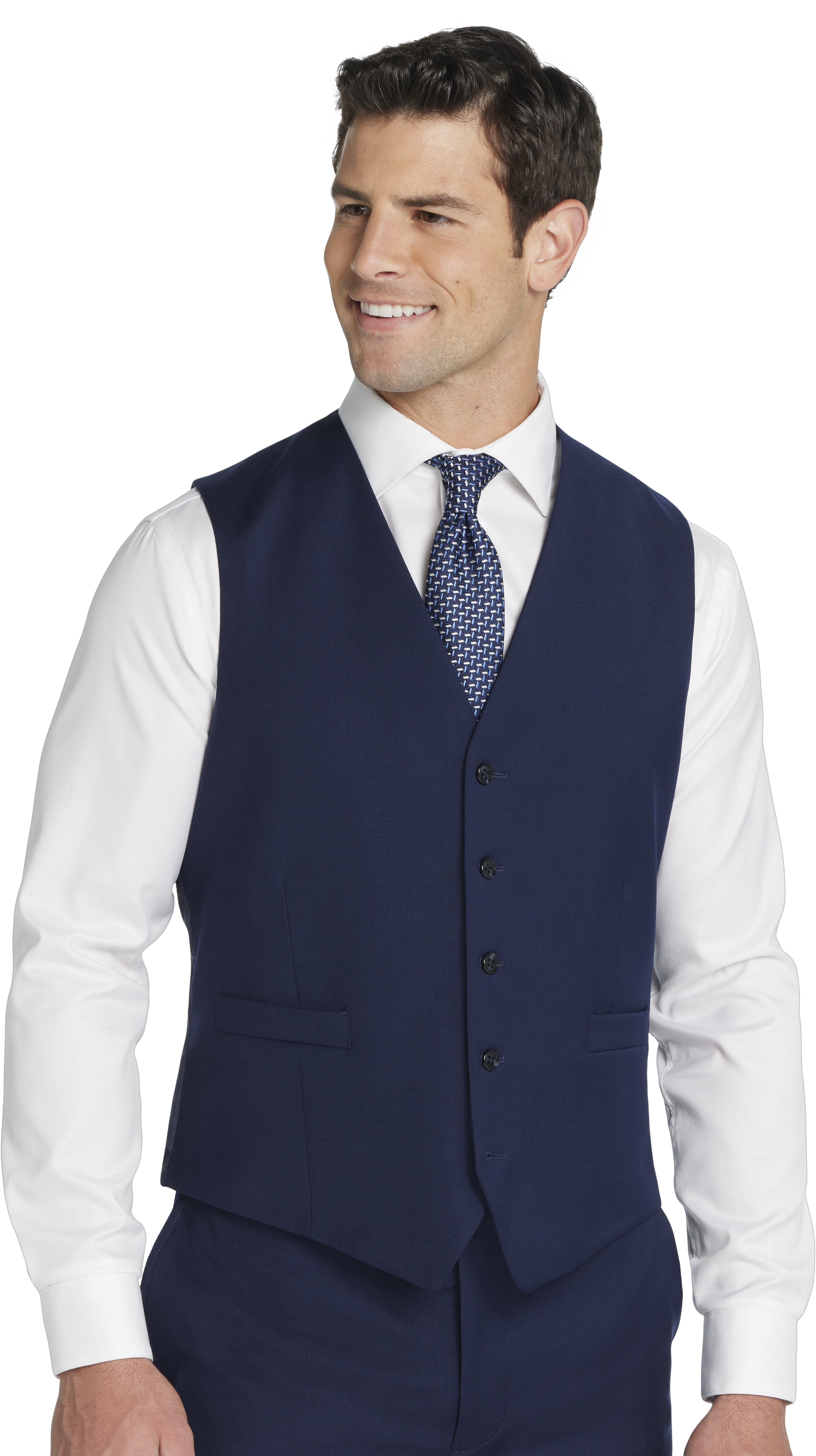 Joseph Abboud Classic Fit Suit Vest, Navy Solid - Blue | Men's