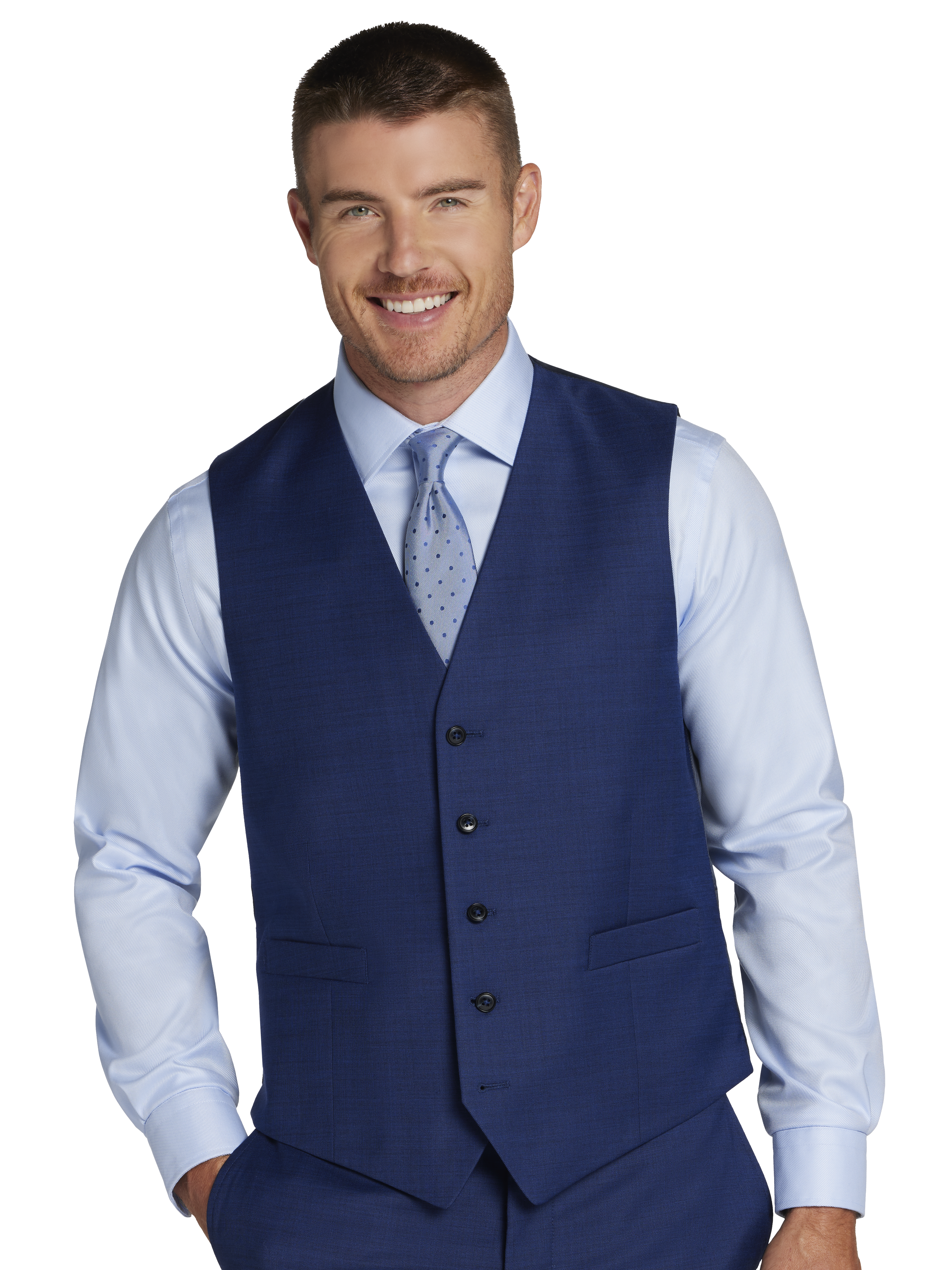 Joseph Abboud Classic Fit Suit Vest, Bright Navy - Blue | Men's