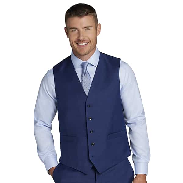 Joseph Abboud Classic Fit Wool Blend Men's Suit Vest Bright Navy - Size: 3XLT TMW3YY53XT14
