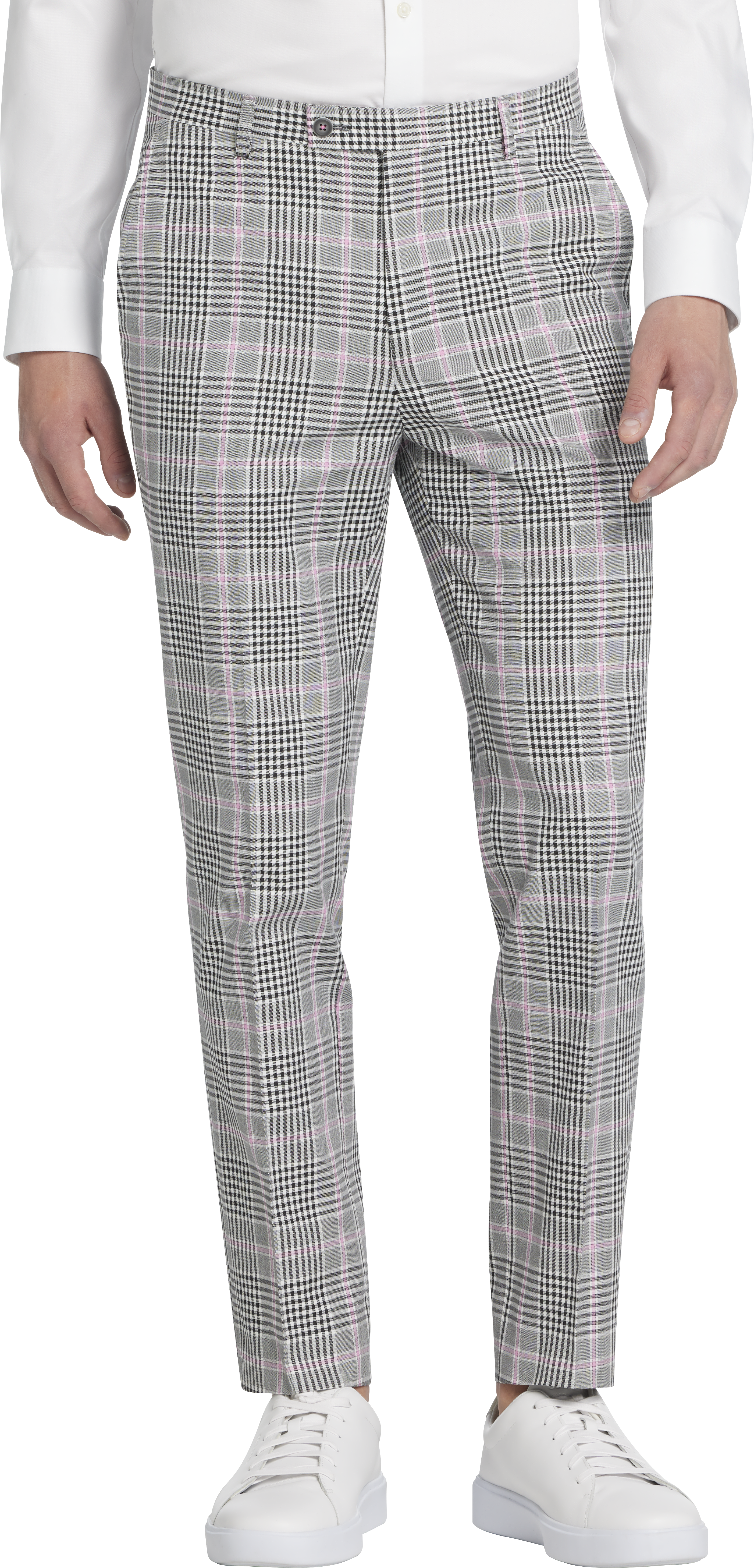 Glen Plaid Slim Fit Suit Separates Pants