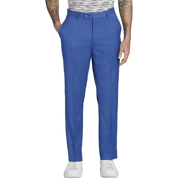 Paisley & Gray Men's Slim Fit Suit Separates Pants Blue Shark - Size: 30W x 34L