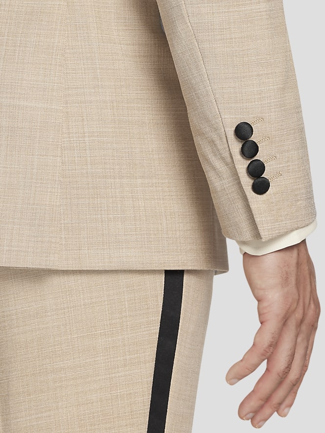 Paisley &Amp; Gray Slim Fit Sharkskin Tuxedo Jacket