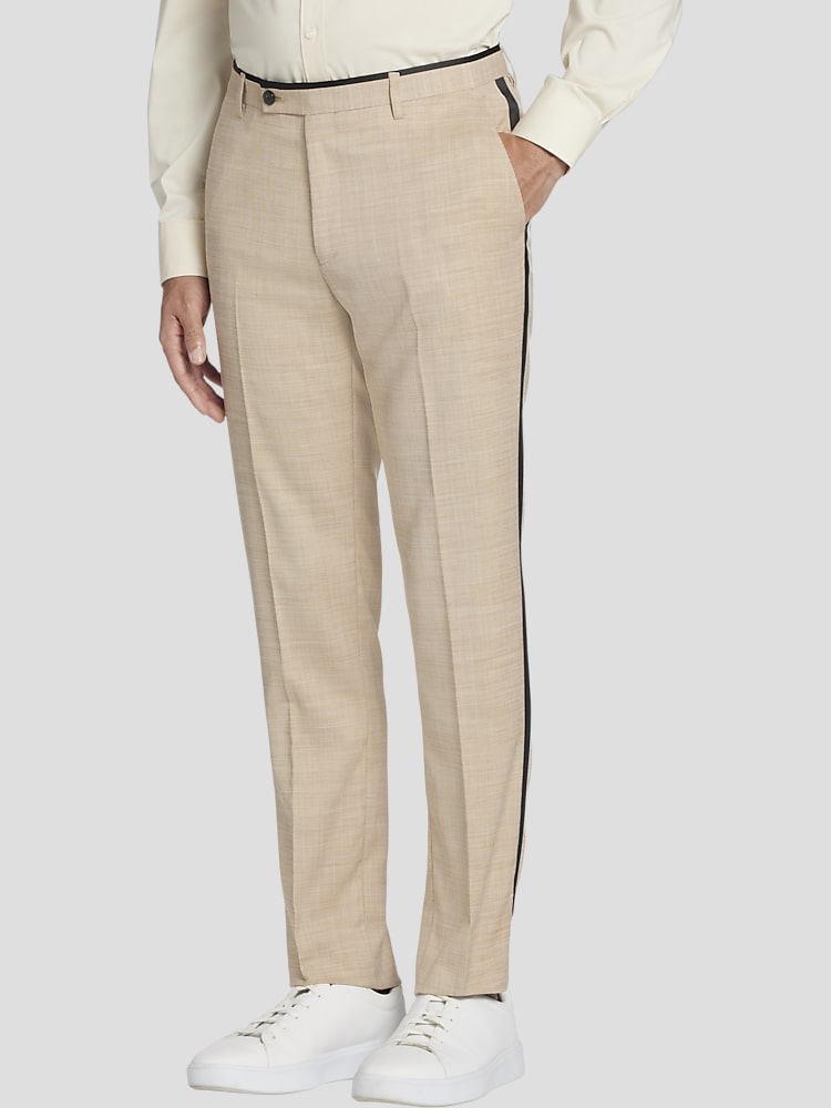 Paisley & Gray Slim Fit Sharkskin Tuxedo Pants | Tuxedo