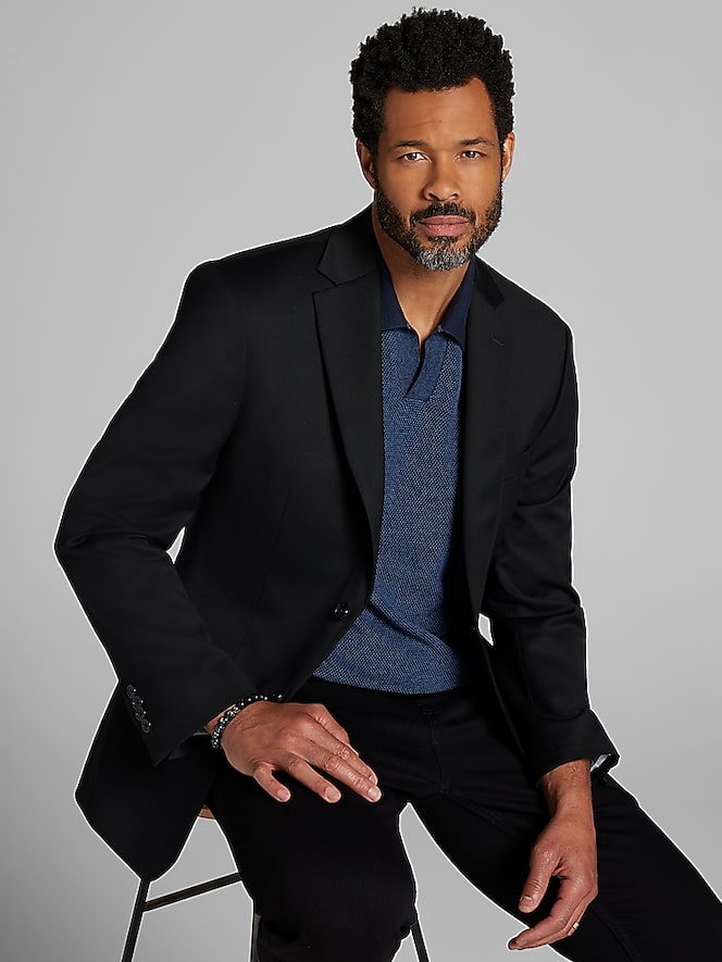 Pronto Uomo Platinum Modern Fit Wool Blend Suit Jacket