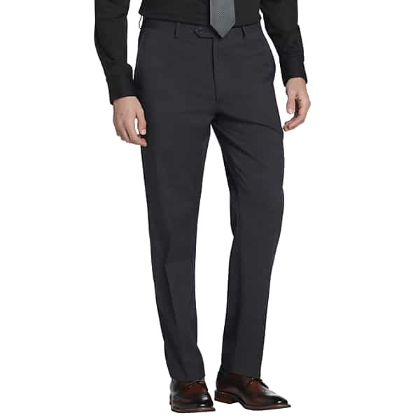 Pronto Uomo Platinum Big & Tall Men's Modern Fit Wool Blend Suit Pants Charcoal Gray - Size: 56W x 32L - Only Available at Men's Wearhouse TMW3Z9356T17