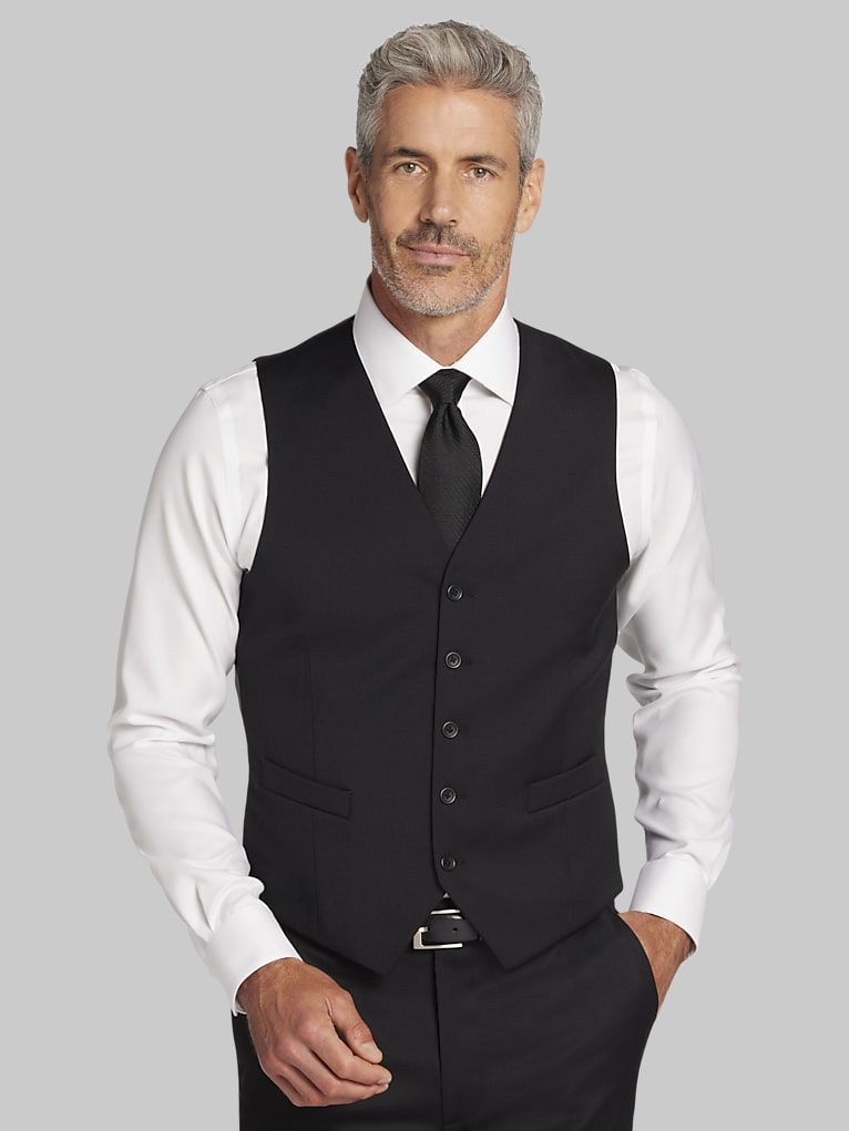 Pronto Uomo Platinum Modern Fit Wool Blend Suit Vest