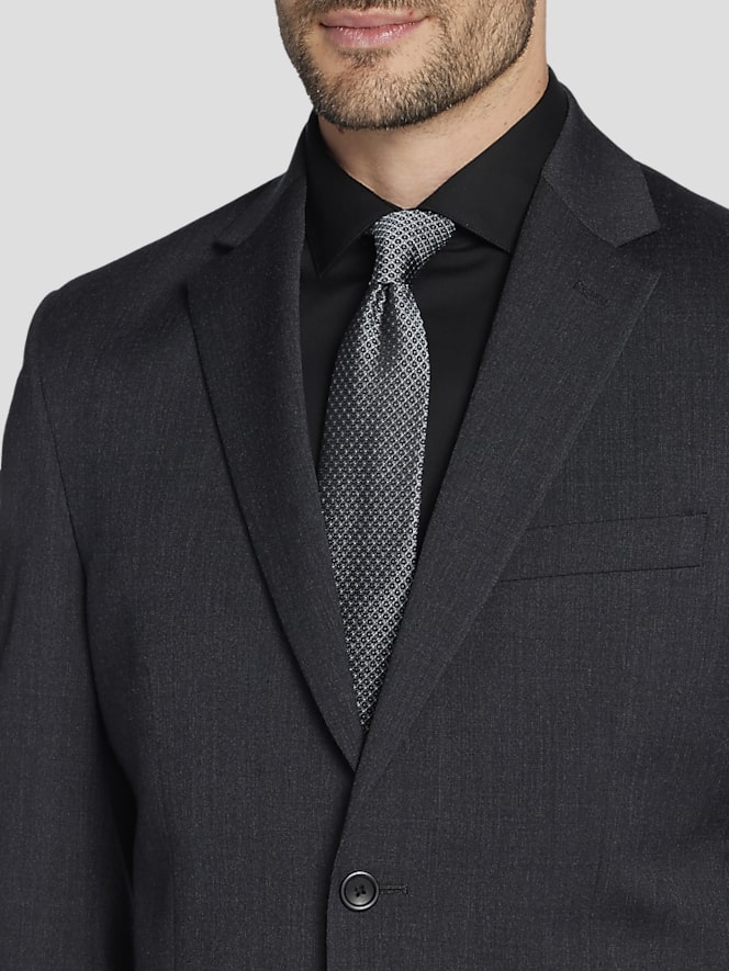 Pronto Uomo Platinum Executive Fit Premium Wool Blend Suit Jacket, Charcoal - Image 2 of 6