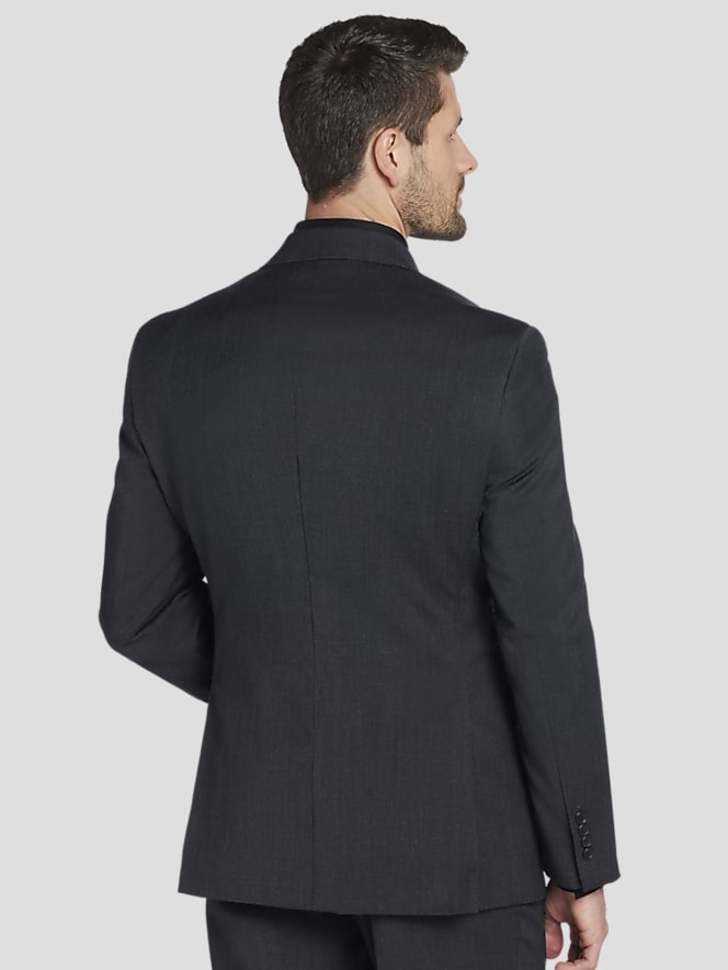 Pronto Uomo Platinum Executive Fit Premium Wool Blend Suit Jacket, Charcoal - Image 3 of 6