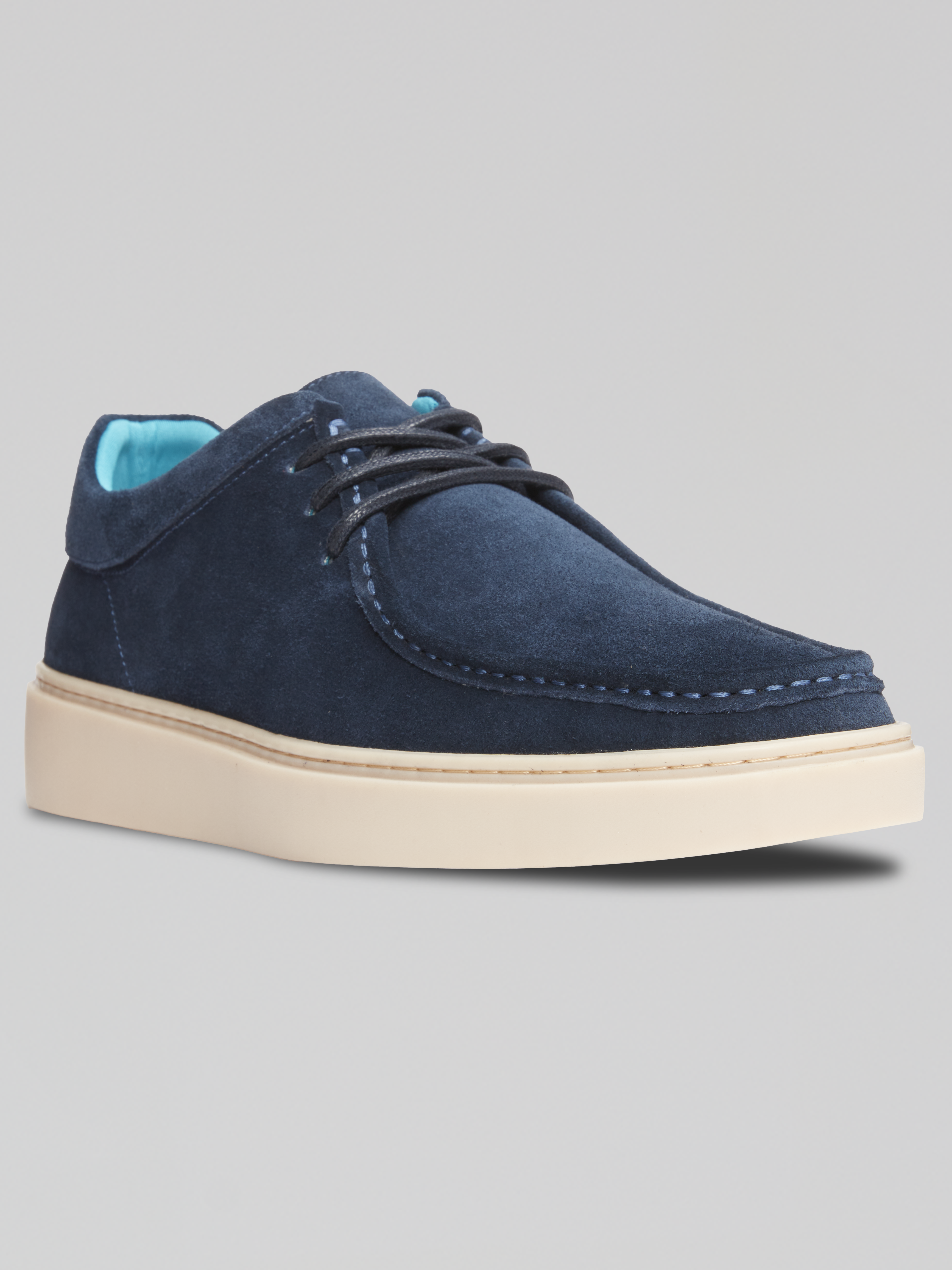 Barris Suede Moc Toe 3-Eye Lace Ups