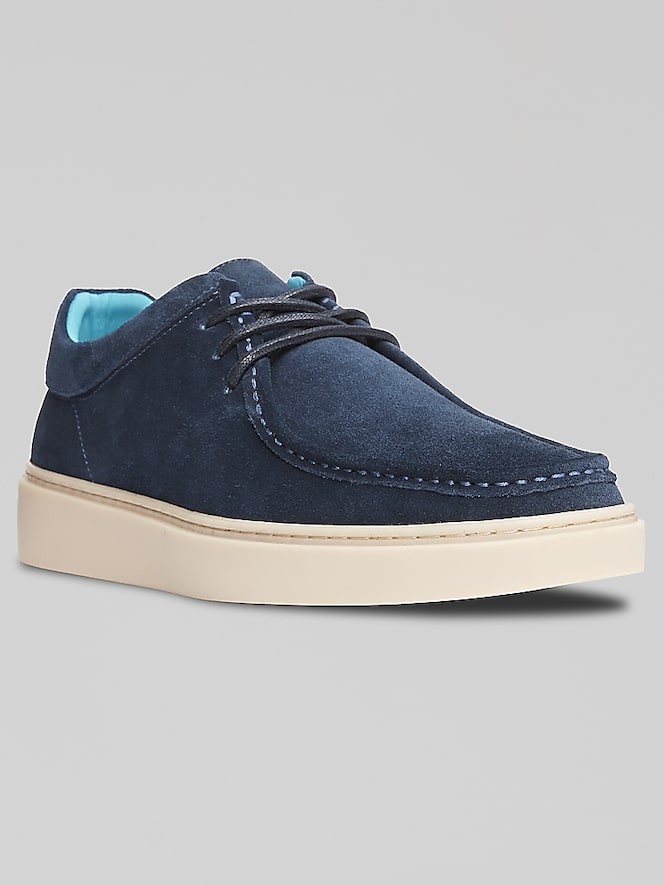 Steve Madden Barris Suede Moc Toe 3-Eye Lace Ups
