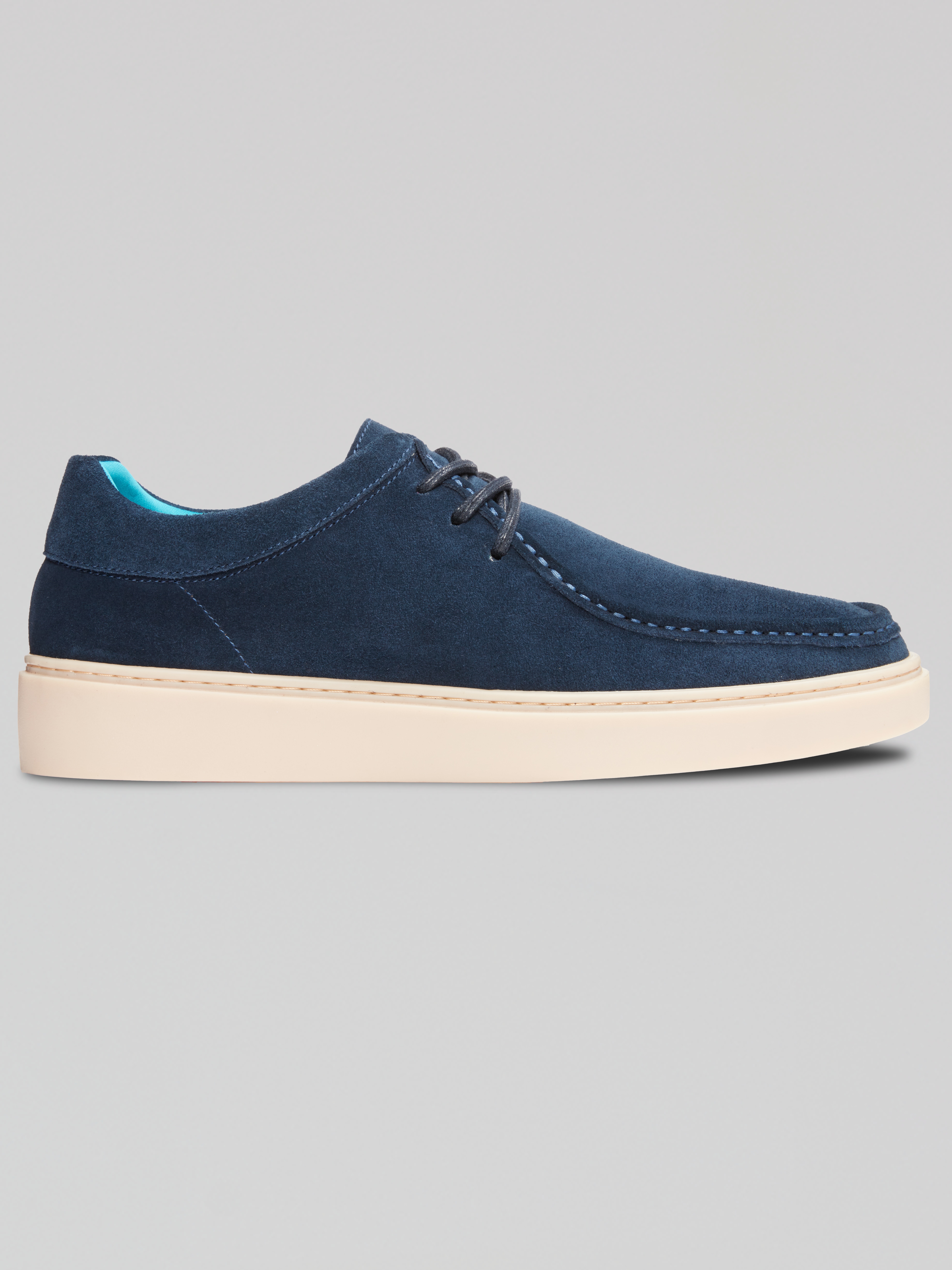 Barris Suede Moc Toe 3-Eye Lace Ups