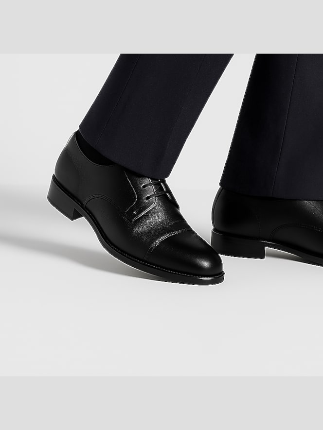 Belvedere Duke Leather Lace-up Cap Toe Oxfords