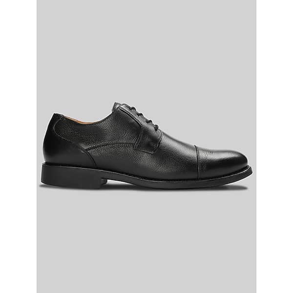 Belvedere Men's Duke Leather Lace-up Cap Toe Oxfords Black - Size: 15 D-Width
