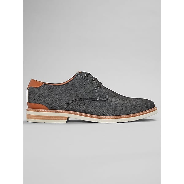 Florsheim Men's Capitol Canvas Plain Toe Lace Up Oxfords Black - Size: 10 D-Width
