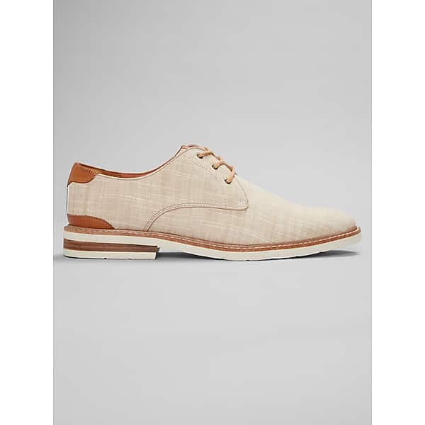 Florsheim Men's Capitol Canvas Plain Toe Lace Up Oxfords Sand - Size: 10 D-Width