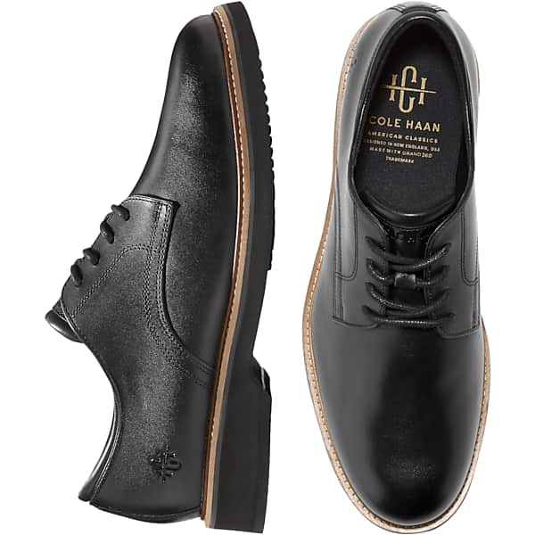 Cole Haan Men's American Classics Montrose Leather Plain Toe Oxfords Black - Size: 8.5 D-Width TMW407P85402