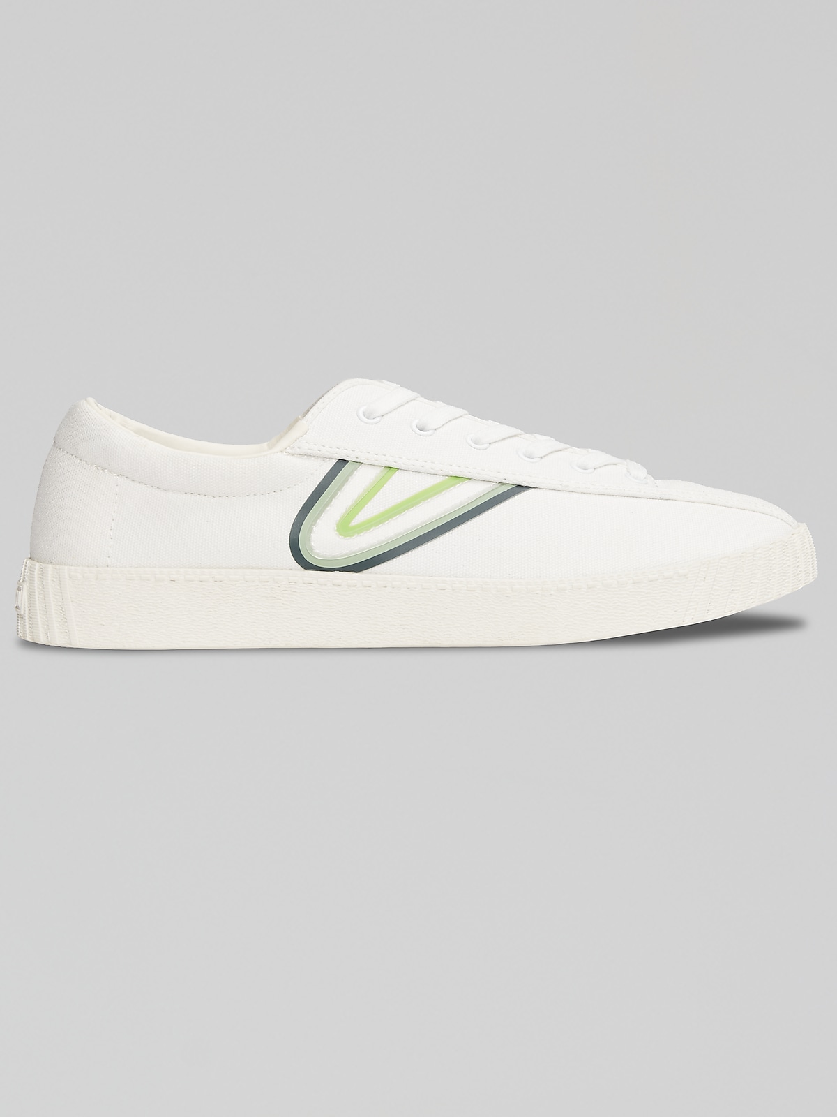 NIB Tretorn Nylite PU White Lace Up Sneakers Mens 9.5 Classic Canvas Tennis Shoe Tretorn Men main image 3