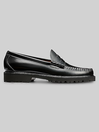 bass black dress shoes Mens Greenwich Weejuns Boat Shoe Black