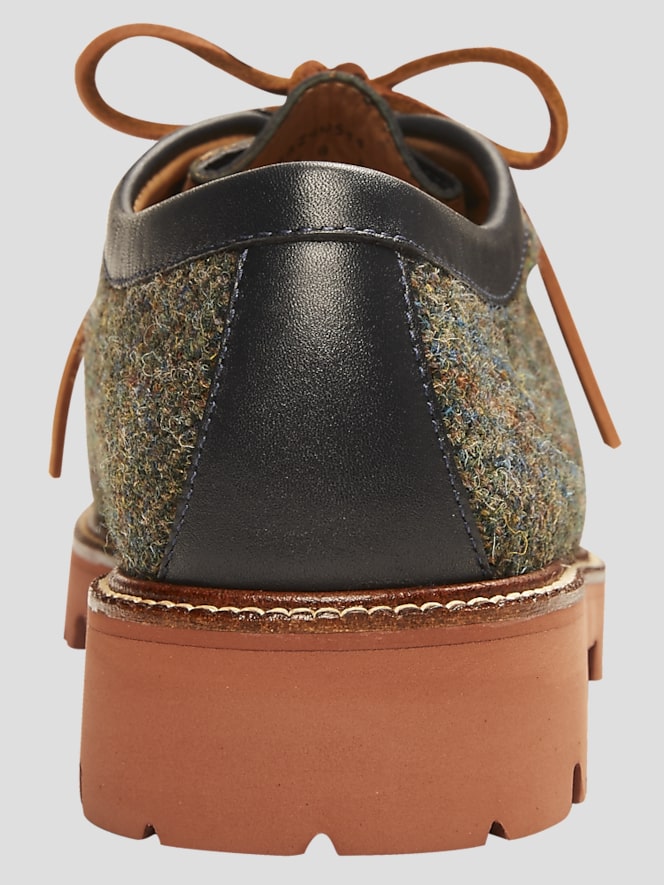 G.H.BASS Wallace Harris Tweed Moc Toe Shoes