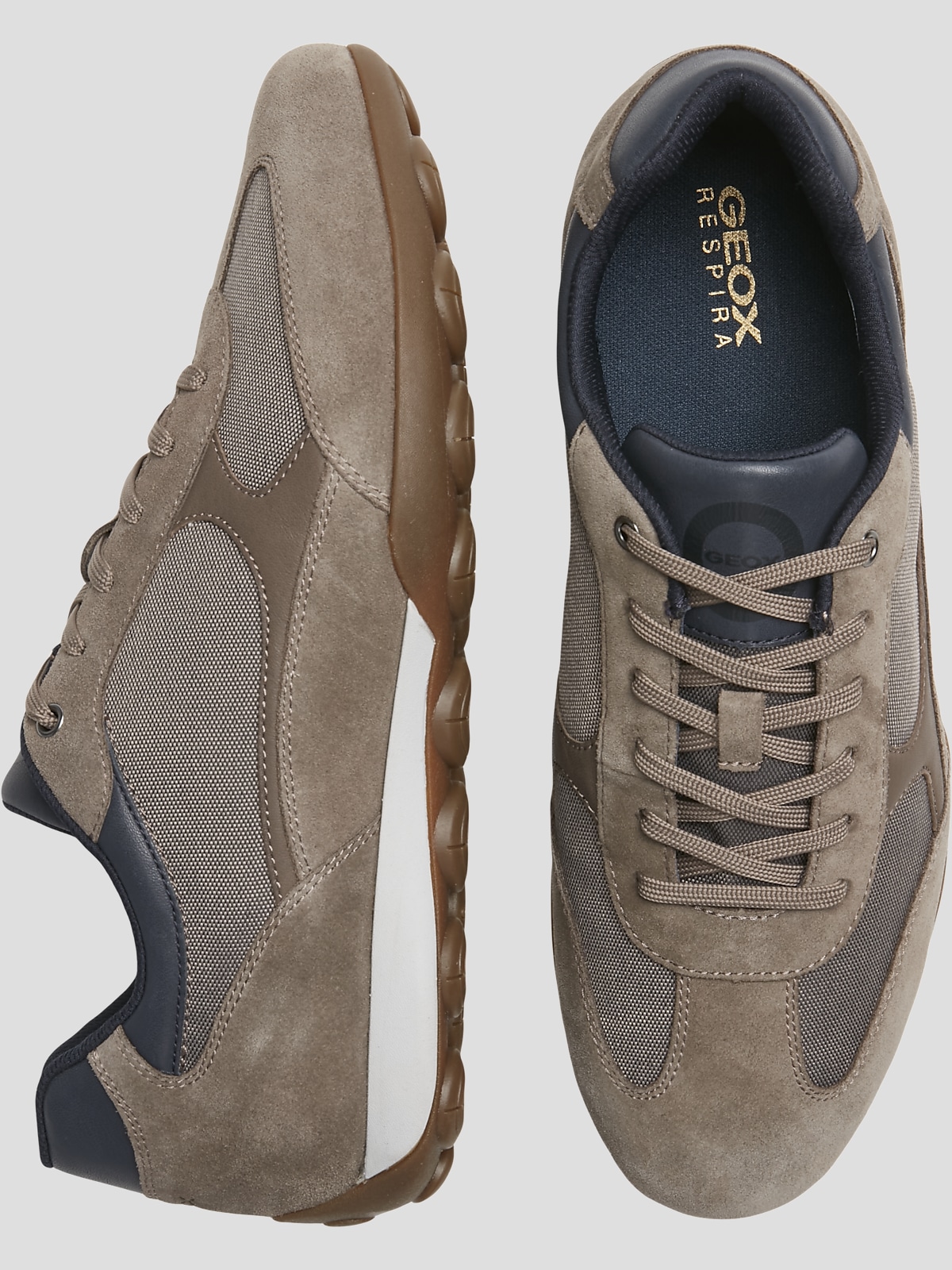 Geox Snake Lace Up Suede Dress Sneakers Casual Shoes Men s Wearhouse