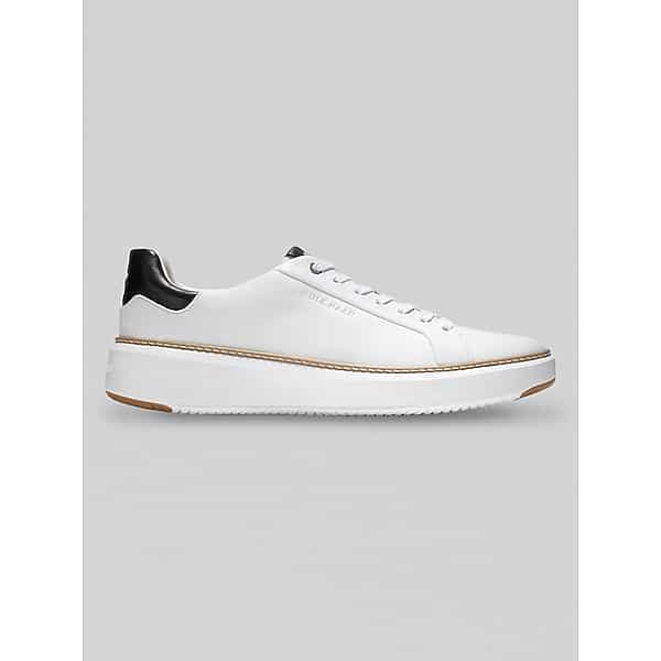 Cole Haan Men's GrandPro Topspin Lace-Up Sneakers Optic White / Black - Size: 13 D-Width TMW40BT30413