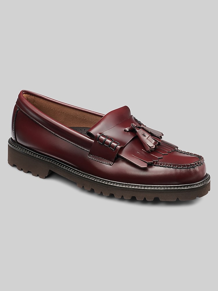 G.H.BASS Layton Lug Weejuns® Moc Toe Loafers, Wine  display picture 1