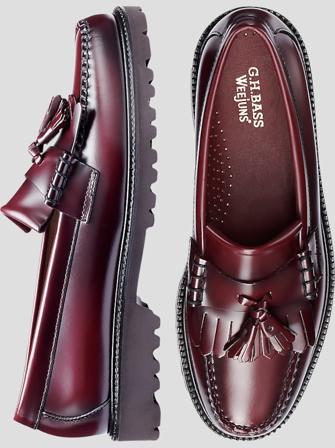 Men's wearhouse burgundy shoes clearance