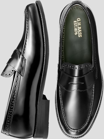 Bass black dress shoes hotsell