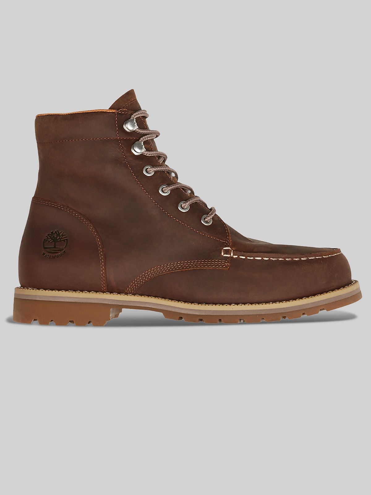 Timberland Redwood Falls Moc Toe Waterproof Boot, Cognac - Tan