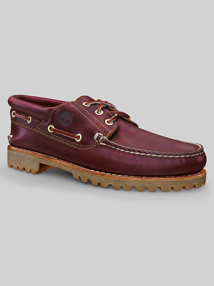 靴 Timberland Authentics 3 Eye Classic Lug Timberland Authentics 3 Eye Classic Lug Boat Shoe - Burgundy
