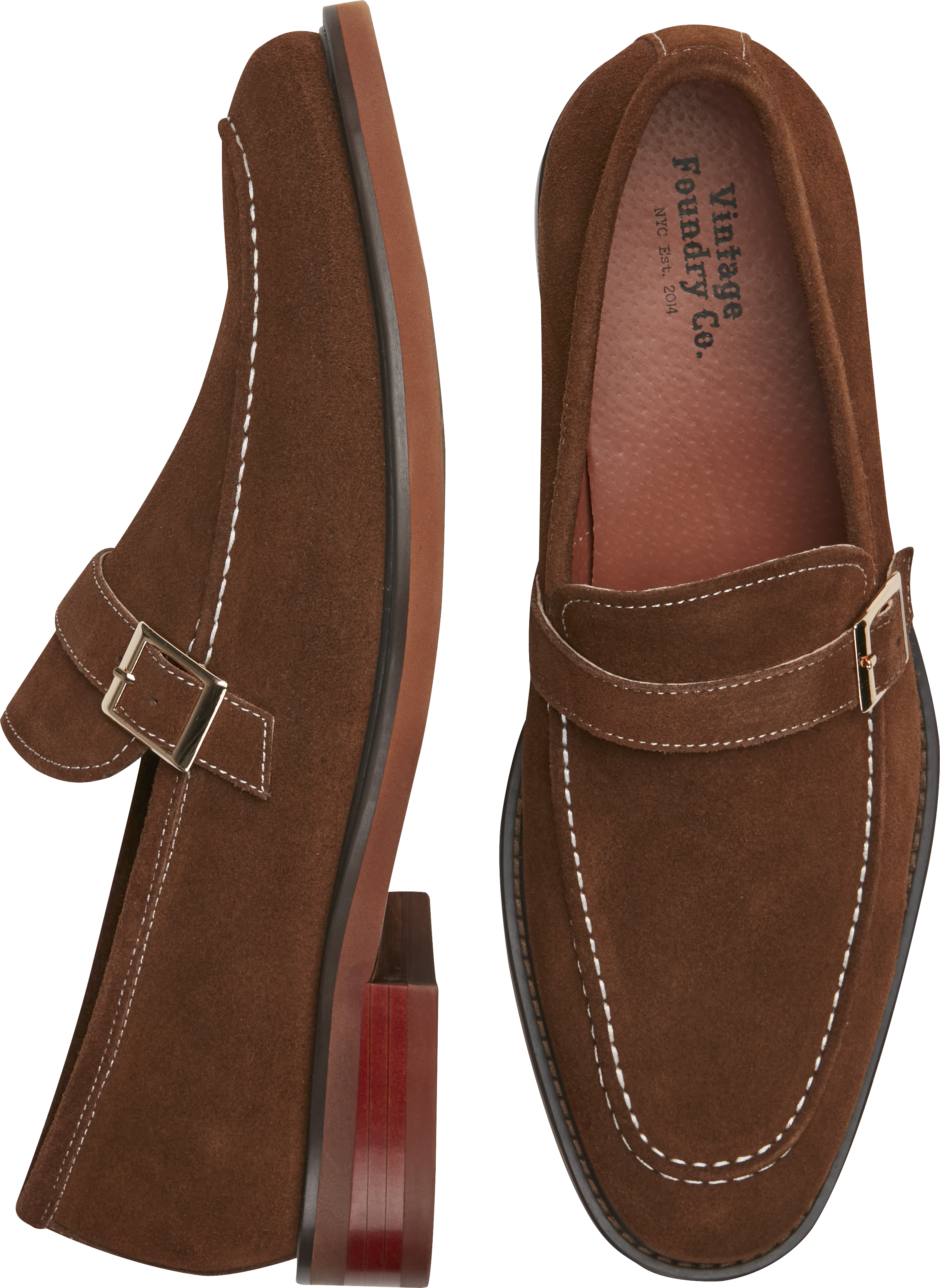 Vintage Foundry Acton Suede Moc Toe Buckle Loafers | Dress Vintage Foundry Acton Suede Moc Toe Buckle Loafers | Dress