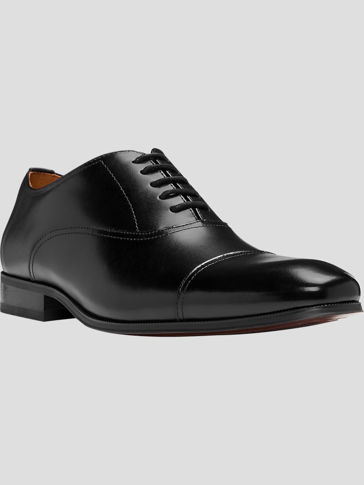 Florsheim Francisco Cap-Toe Oxfords, Black | Dress Shoes | Men's Wearhouse