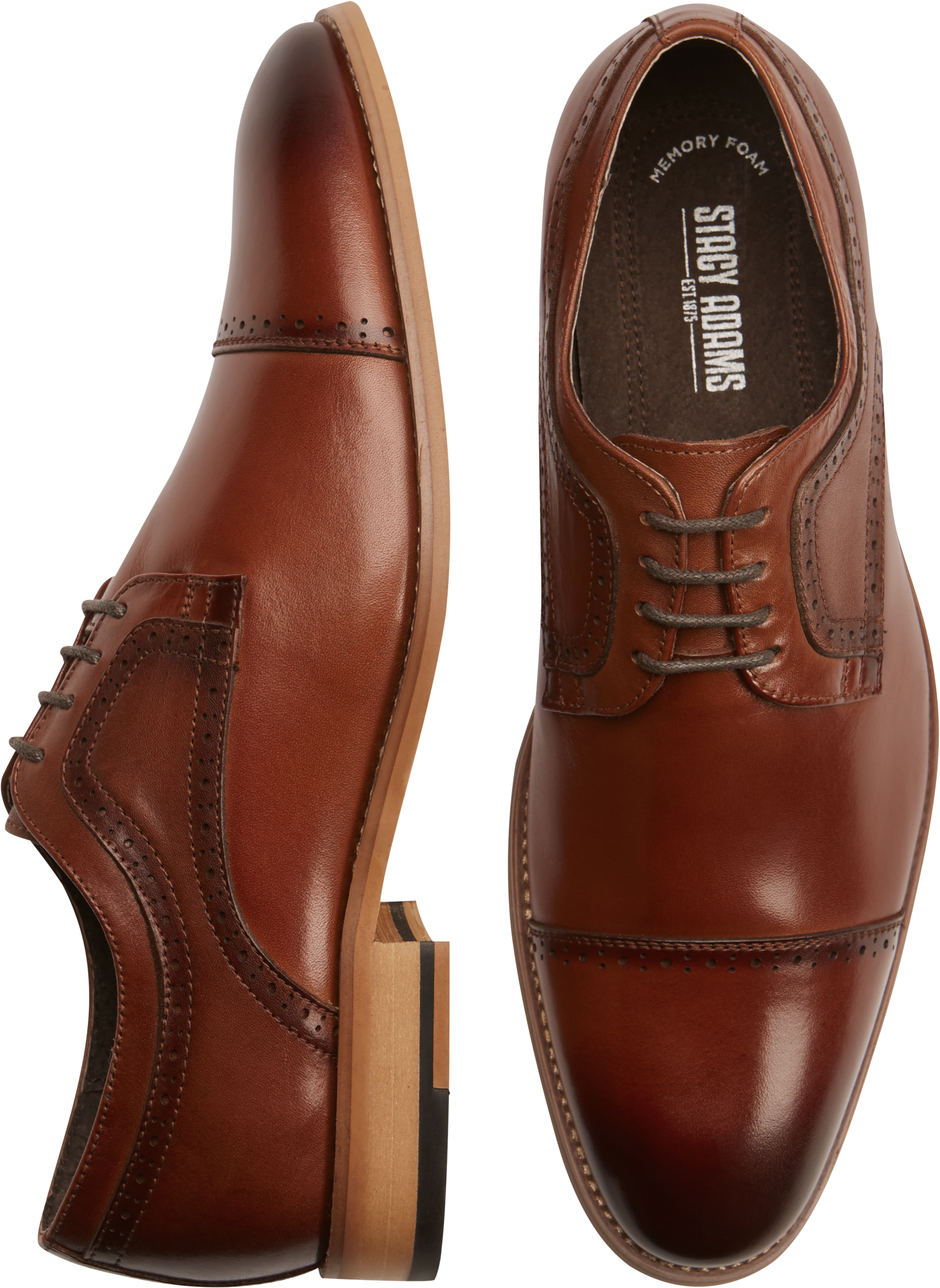 STACY ADAMS DICKINSON CAP TOE OXFORD