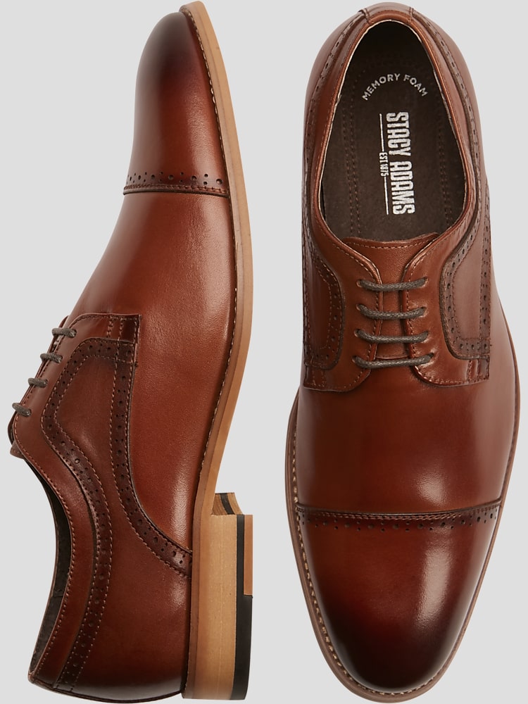 Stacy adams men's dickinson cap hot sale toe oxford