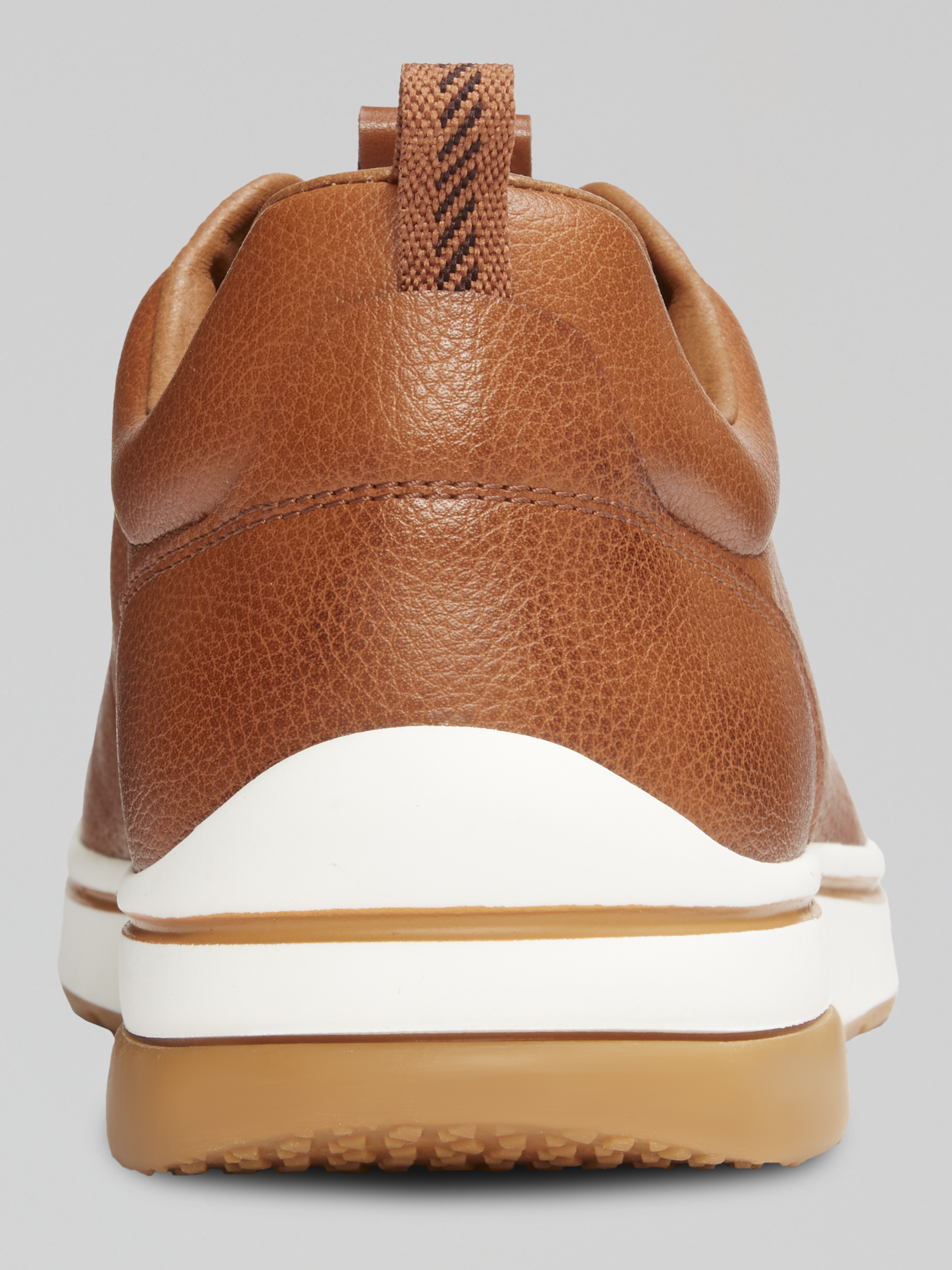 Leland Leather Perforated Lace-Up Sneakers