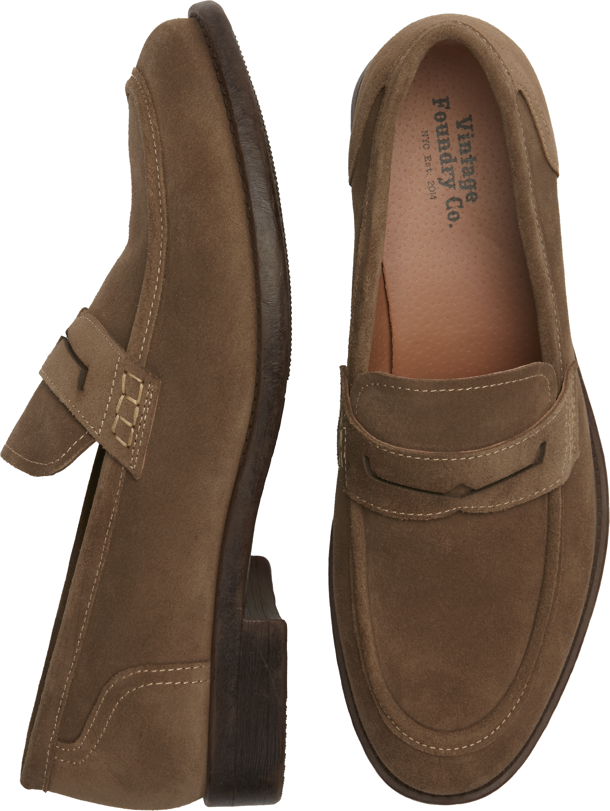 Vintage Foundry Harry Suede Penny Loafers | Loafers | Men's