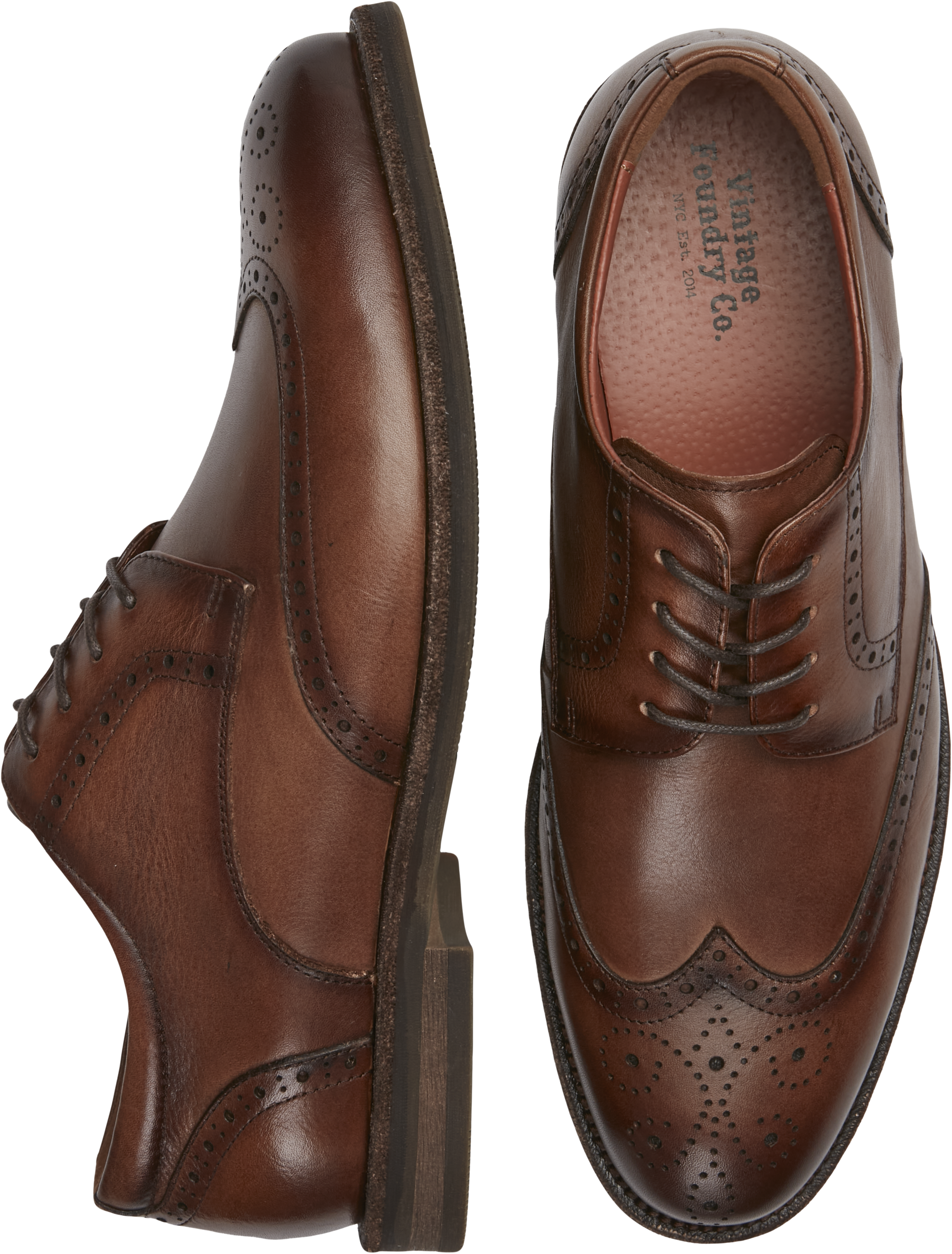 Vintage Foundry Long Wingtip Bluchers Dress Shoes Men s Wearhouse